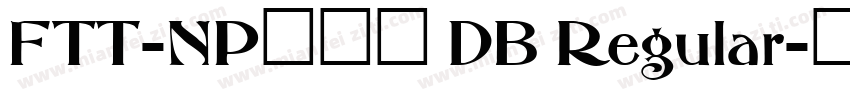 FTT-NPロダン DB Regular字体转换